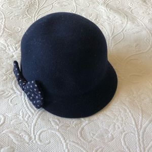 Navy Cloche Hat